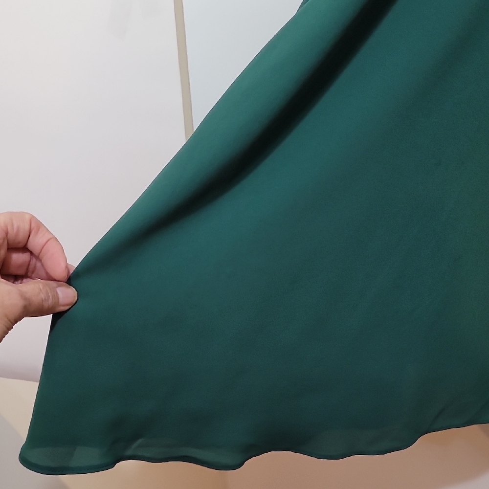 SHEIN Green Mini Sundress with Ruffled Flutter Sleeves - Picture 12 of 12